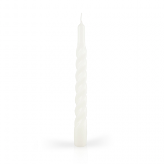 Lys twist 21 cm Candles with a twist hvit