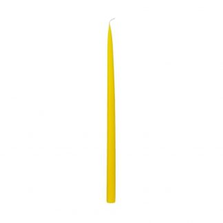 hånddyppet lys 35 cm Kunstindustrien lemon yellow