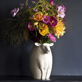 Suffolk sau hvit vase Quail Ceramics