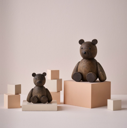 Teddy bjørn bamse Lucie Kaas røkt eik