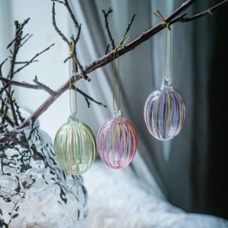 Glass egg striper A Lot Decoration