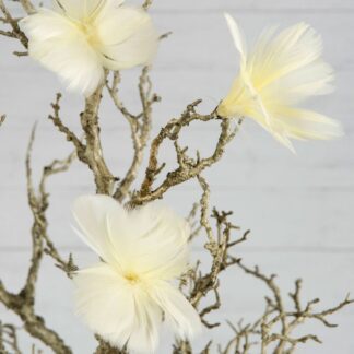 Fjær lys gul A Lot Decoration