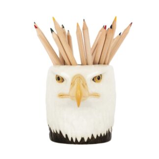 Hvithodehavørn Quail pencil pot bald eagle