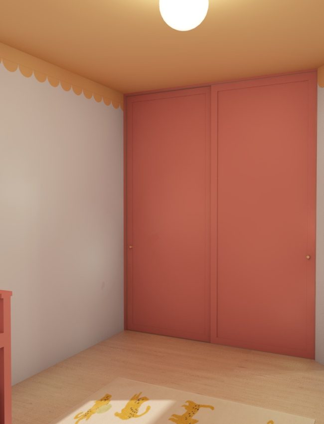 3D rendering barnerom