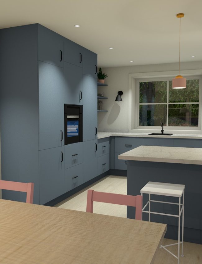 3D rendering kjøkken