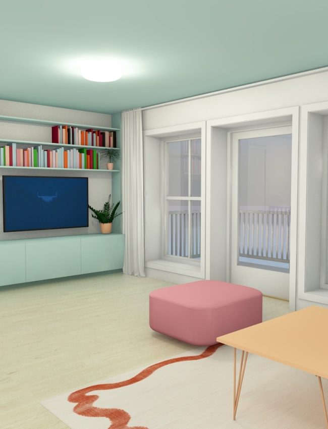 3D renderring loftstue