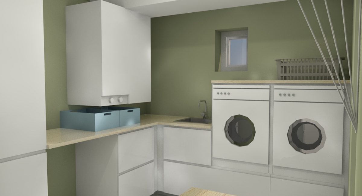 Interiørdesign vaskerom 1