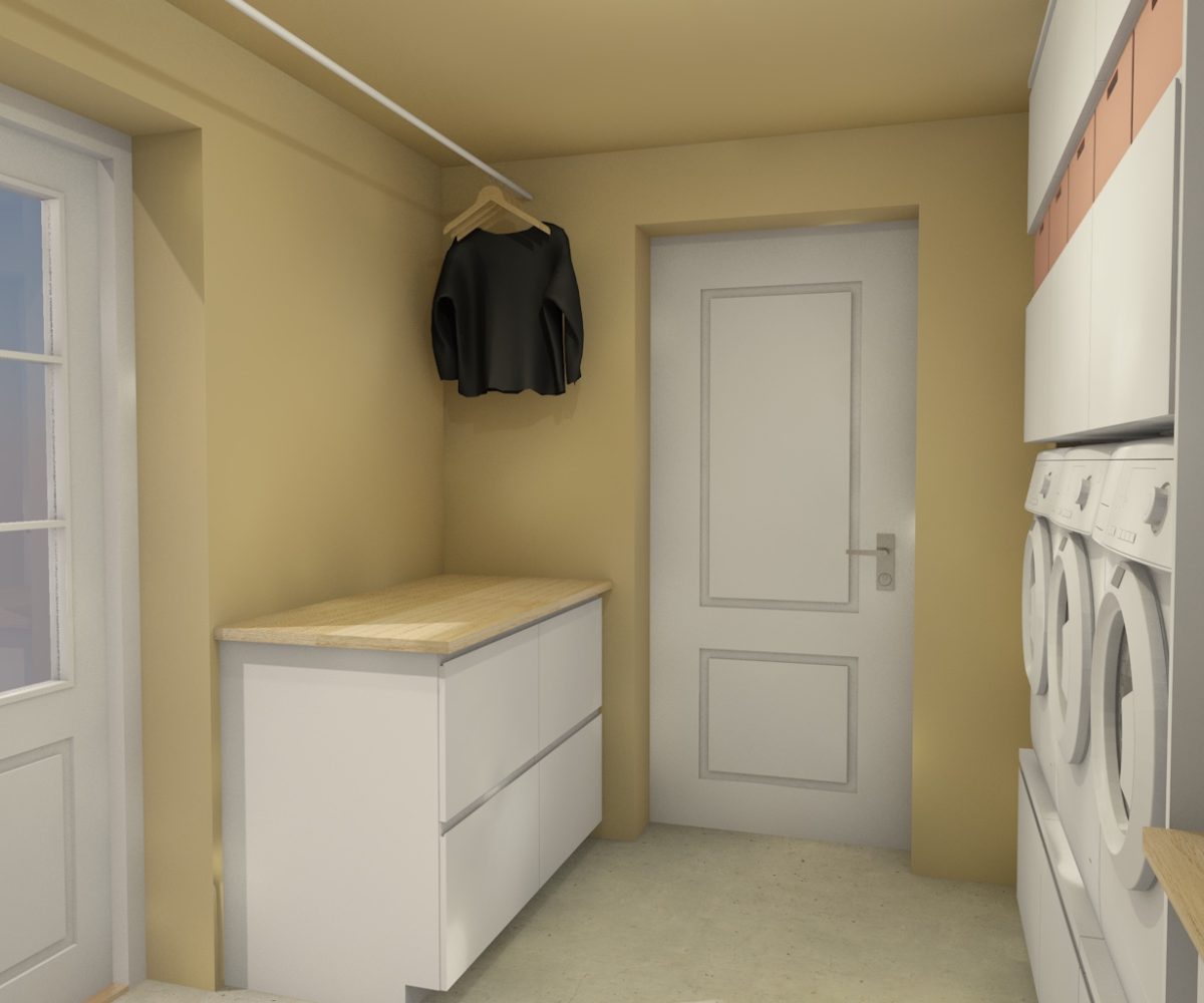 Interiørdesign vaskerom 2